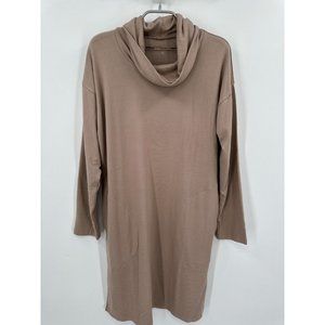 Softies Heavy Dream Jersey Cowl Neck Lounger Lounge Dress sz S Coco NWOT